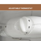 Hamilton Beach 2.5 cu. Ft. Refrigerator, Energy Star, 2 glass adj. shelves, rev.door, leveling ft.