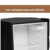Hamilton Beach 2.5 cu. Ft. Refrigerator, Energy Star, 2 glass adj. shelves, rev.door, leveling ft.