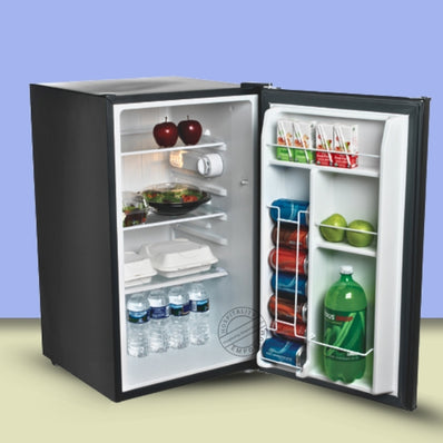 Hamilton Beach 3.2 cu. Ft. Refrigerator, Energy Star, 3 glass shelves, rev.door, leveling ft.