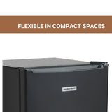 Hamilton Beach 3.2 cu. Ft. Refrigerator, Energy Star, 3 glass shelves, rev.door, leveling ft.