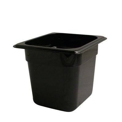 Camwear Food Pan Sixth Size Black 6" each