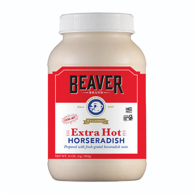 Beaver Extra Hot Horseradish 34 oz