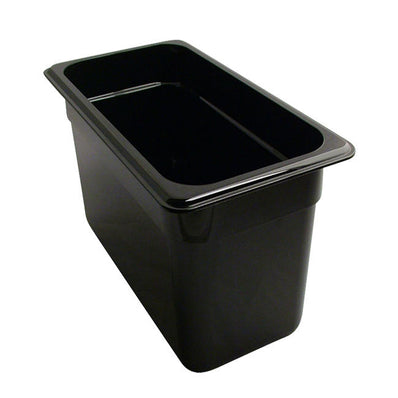 Camwear Food Pans Third Size Black 8" each