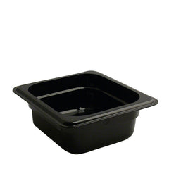 Camwear Food Pan Sixth Size Black 2 1/2" 6 ct