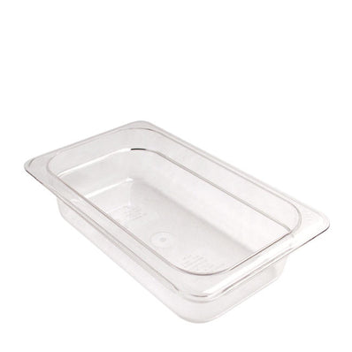 Camwear Food Pan Fourth Size Clear 2 1/2" each