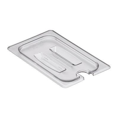 Camwear Food Pan Cover Fourth Size Notched with Handle Clear each