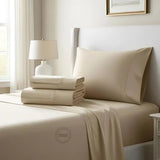 TC-200 FITTED SHEETS Percale Fabric Bone FULL size Hospitality Beds  Thomaston Mills