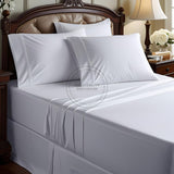 TC-250 FITTED SHEETS Premium Percale Fabric White Royal Suite FULL Beds  Thomaston Mills