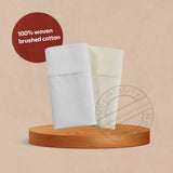 Flannel 100%Cotton Flat Sheet 70"x90" color WHITE Merit Collection 6/Pack