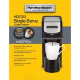 Hamilton Beach Single Serve Coffeemaker, Compatible with K-Cup packs Black  1 / Pack