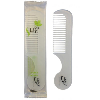 Hair Comb Hotel guest bathroom amenity in Clear plastic Bag Economy Packing (Count 200's/Pack)