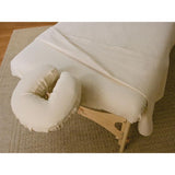 Flannel 100%Cotton Flat Sheet 50"x90" color NATURAL Merit Collection 6/Pack