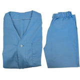 Patient's Pajama Bottom PANT with Elastic Fabric P/C Color Blue