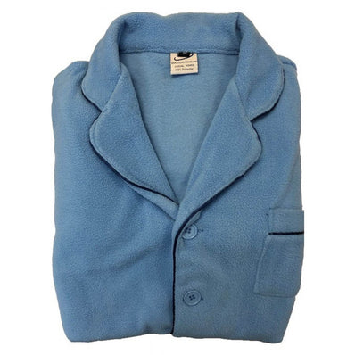 Patient's Pajama Bottom PANT with Elastic Fabric Poly Fleece Color BLUE 