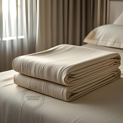 TC-200 PILLOWCASES percale fabric color BONE (cut size for Std/Queen/King) Hospitality Beds Packing 72's/ case Thomaston Mills