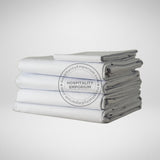 TC-300 FITTED SHEETS Luxury  percale PLAIN WHITE Royal Suite QUEEN size 60 x 80 x 15 Thomaston Mills