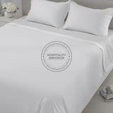 TC-300 FLAT SHEETS 100% Combed Cotton Preshrunk PLAIN WHITE QUEEN size 60 x 80 x 15"  Thomaston Mills