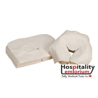 100% Cotton Flannel Flat Face Cover 24"x17" color White/Natural 12/Pack