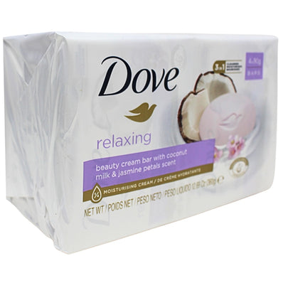 DOVE Bar Soap 4 Count X 90G Relaxing Coconut