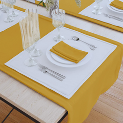 Table Cloth 132"x132" Fabric 7.1 oz.Spun Polyester Custom made "Tradition" color LIGHT