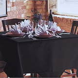 Table Cloth 81"x81" Fabric 6 oz. 100% Polyester Filament Milliken USA "Visa Plus" color BLACK