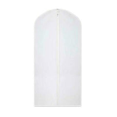 Coat Covers 42"x24" Zippered for Guest Closets White Non-Woven Poly Fabric Washable Packing 12's / Box