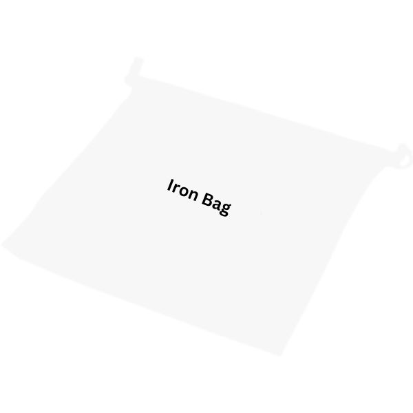 Iron Bags with Embroidery IRON size 35x40cm Cotton-Poly fabric White Packing 12's / Box