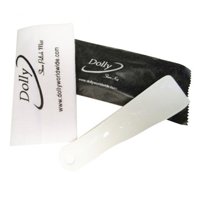 Shoe Shine Mitt Kit (Shoe Horn & Mitten) Hotel guest room amenity in paper bag Packing (Count 200's/Pack)