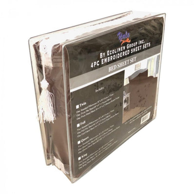 FULL Sheet Set (Flat x1 + Fitted x1 + PC X2) in 1 color Fabric Microfiber Extra Soft 4pc/ Set Count 3